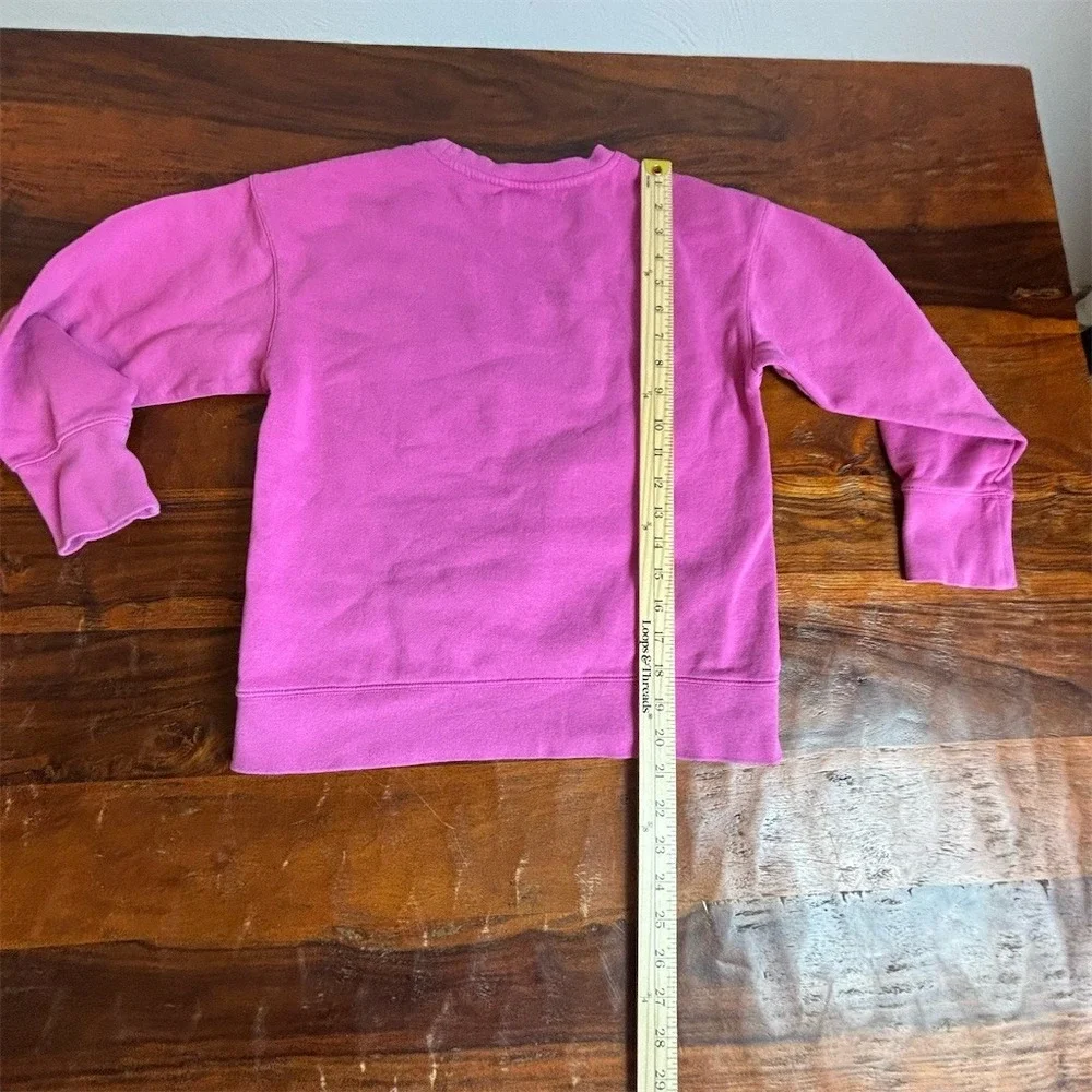 Nike Sportswear Club Fleece Girls Sweatshirt Pink Crew Neck Pullover S
